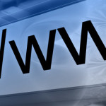 blue background illustrating computer and internet